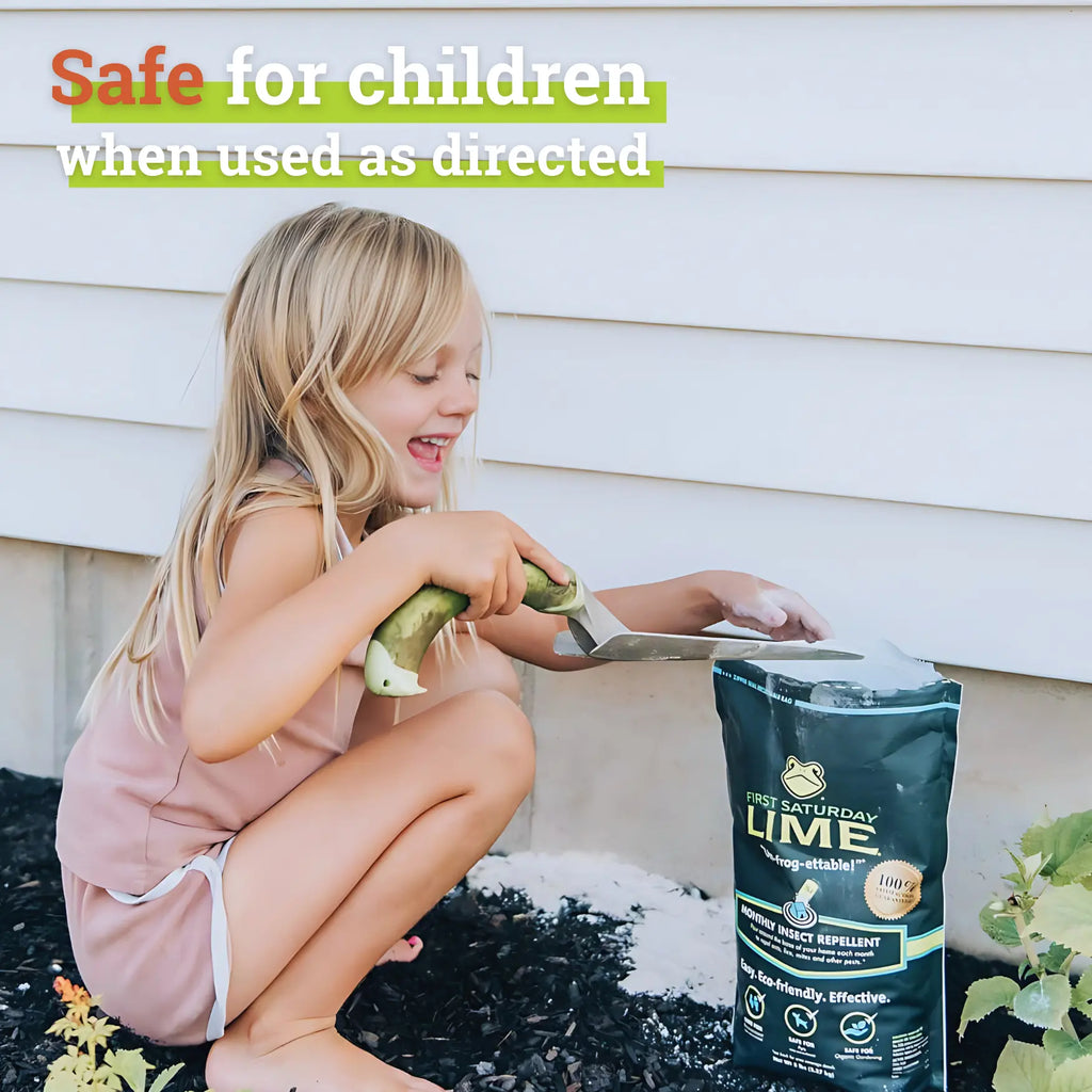 First Saturday Lime: All-Natural Multi-Purpose Insect Repellent & Deodorizer for Homes, Gardens, Yards, and Chicken Coops - Protect Against Ticks and Pests Safely!