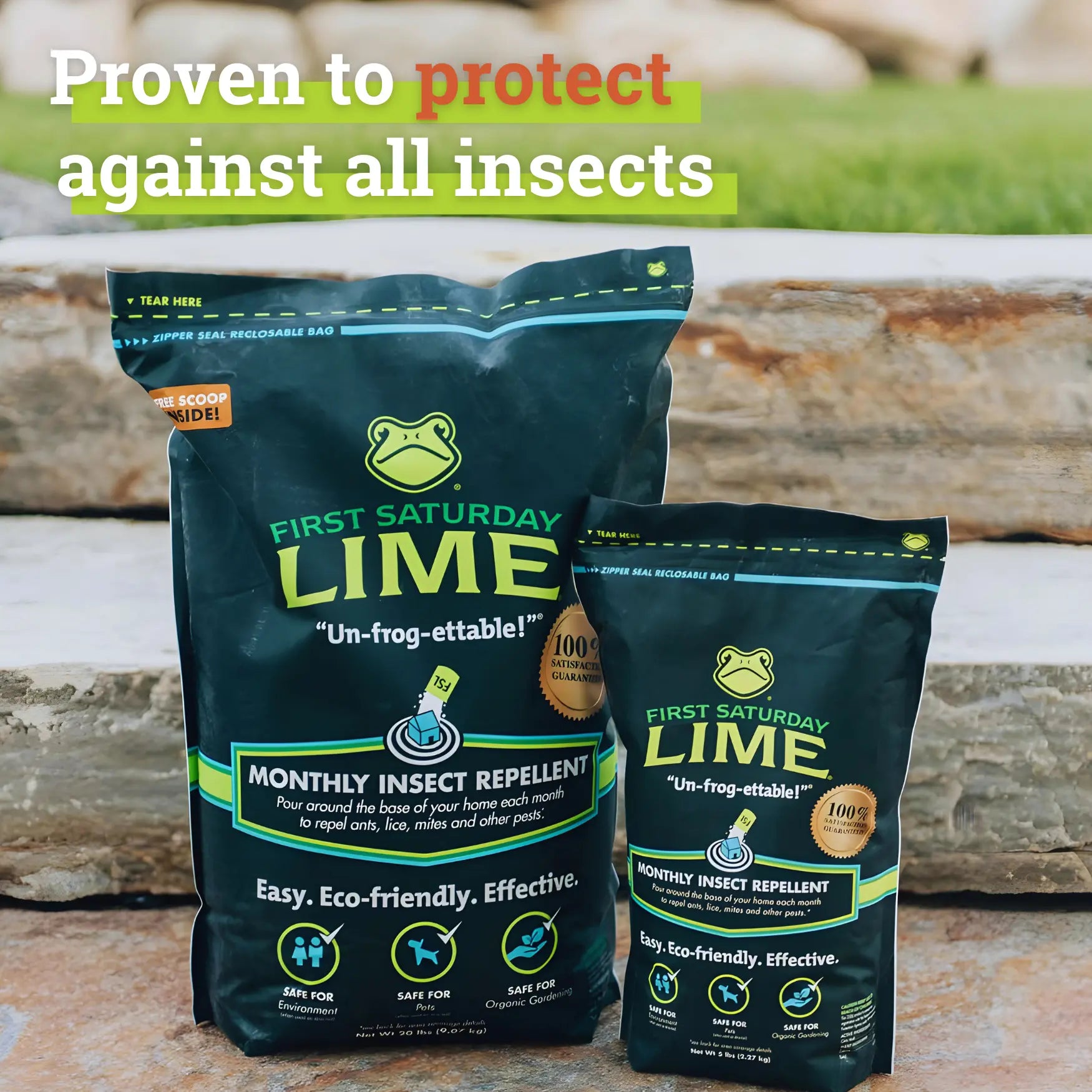 First Saturday Lime: All-Natural Multi-Purpose Insect Repellent & Deodorizer for Homes, Gardens, Yards, and Chicken Coops - Protect Against Ticks and Pests Safely!
