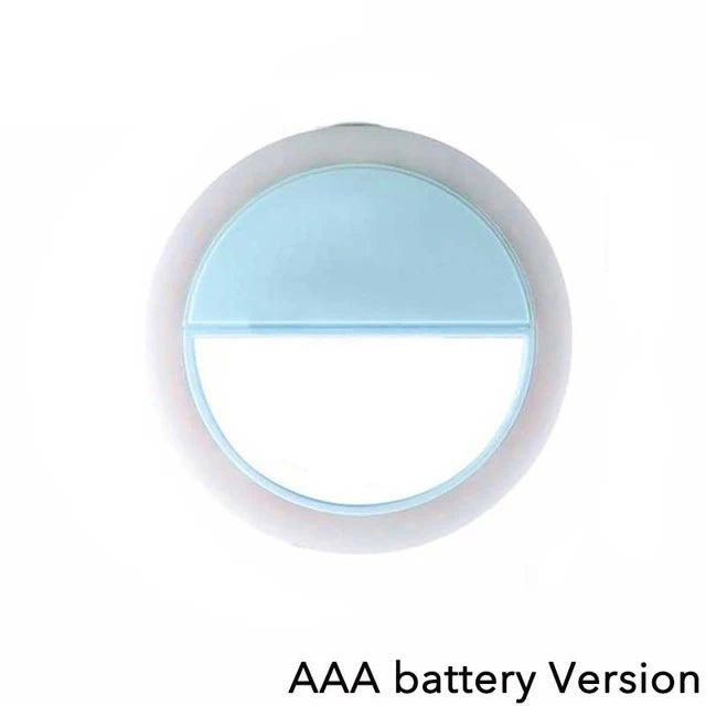 LED Flash Phone Lens Light Adjustable Selfie Ring Light For Cell Smartphones for Tiktok Video Live Fill Lamp Women Make up Light