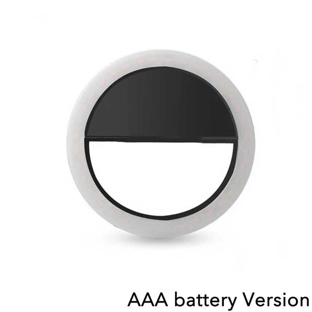 LED Flash Phone Lens Light Adjustable Selfie Ring Light For Cell Smartphones for Tiktok Video Live Fill Lamp Women Make up Light