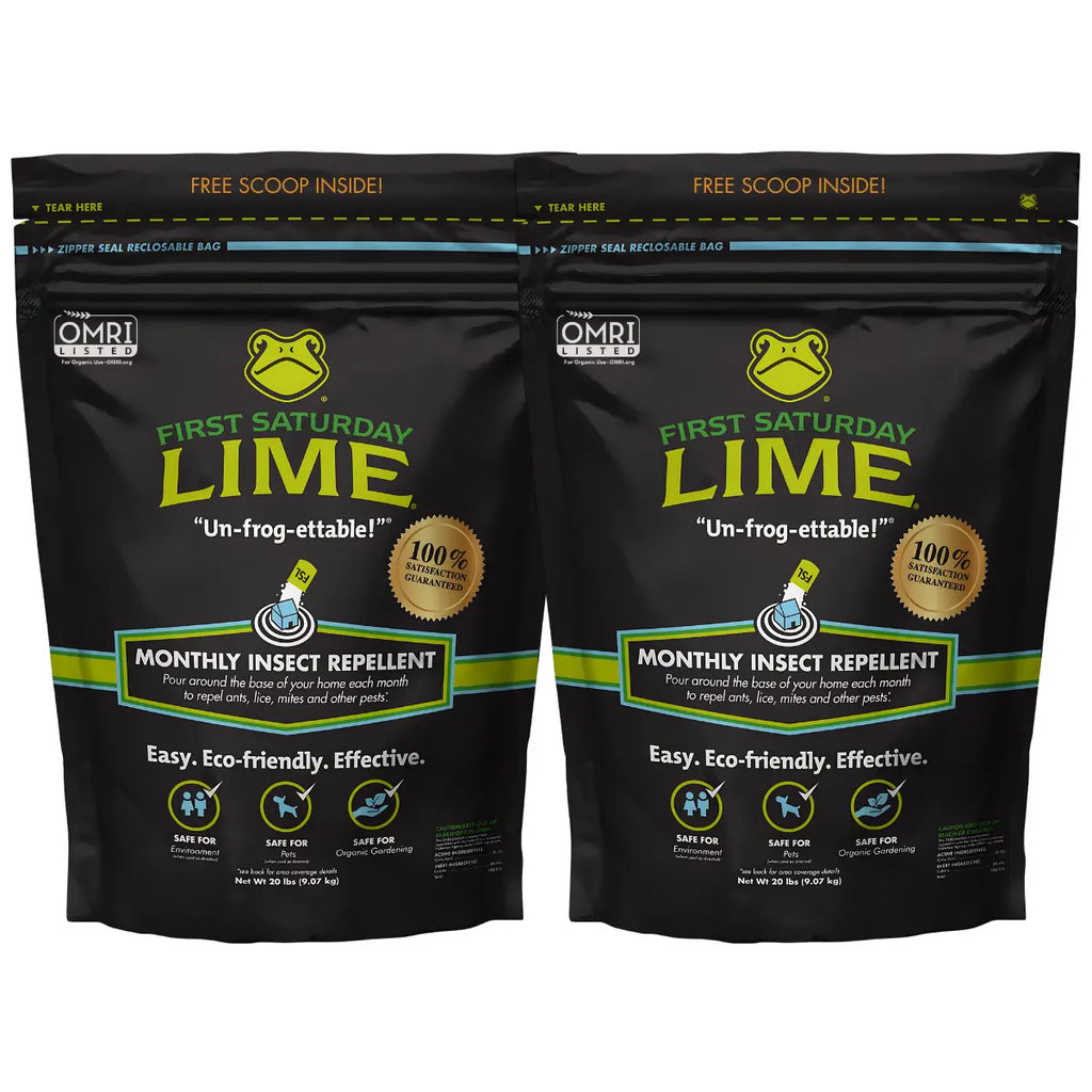 First Saturday Lime: All-Natural Multi-Purpose Insect Repellent & Deodorizer for Homes, Gardens, Yards, and Chicken Coops - Protect Against Ticks and Pests Safely!
