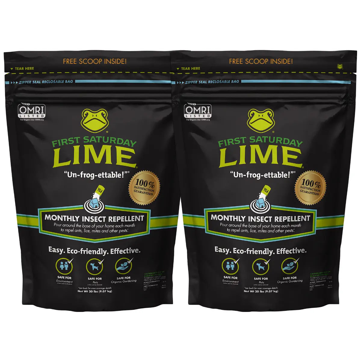 First Saturday Lime: All-Natural Multi-Purpose Insect Repellent & Deodorizer for Homes, Gardens, Yards, and Chicken Coops - Protect Against Ticks and Pests Safely!